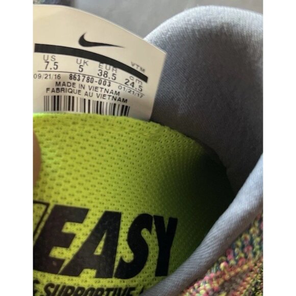 Nike LunarEpic Flyknit 2 'Multicolor' Gray Green Men’s Sz 7.5 863780-003 - Picture 4 of 14